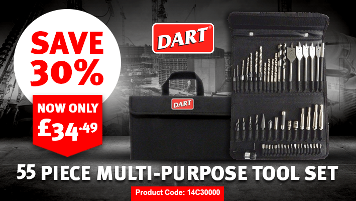 Dart 55 Piece Multi-Purpose Tool Set Dart 55 Piece Multi-Purpose Tool Set