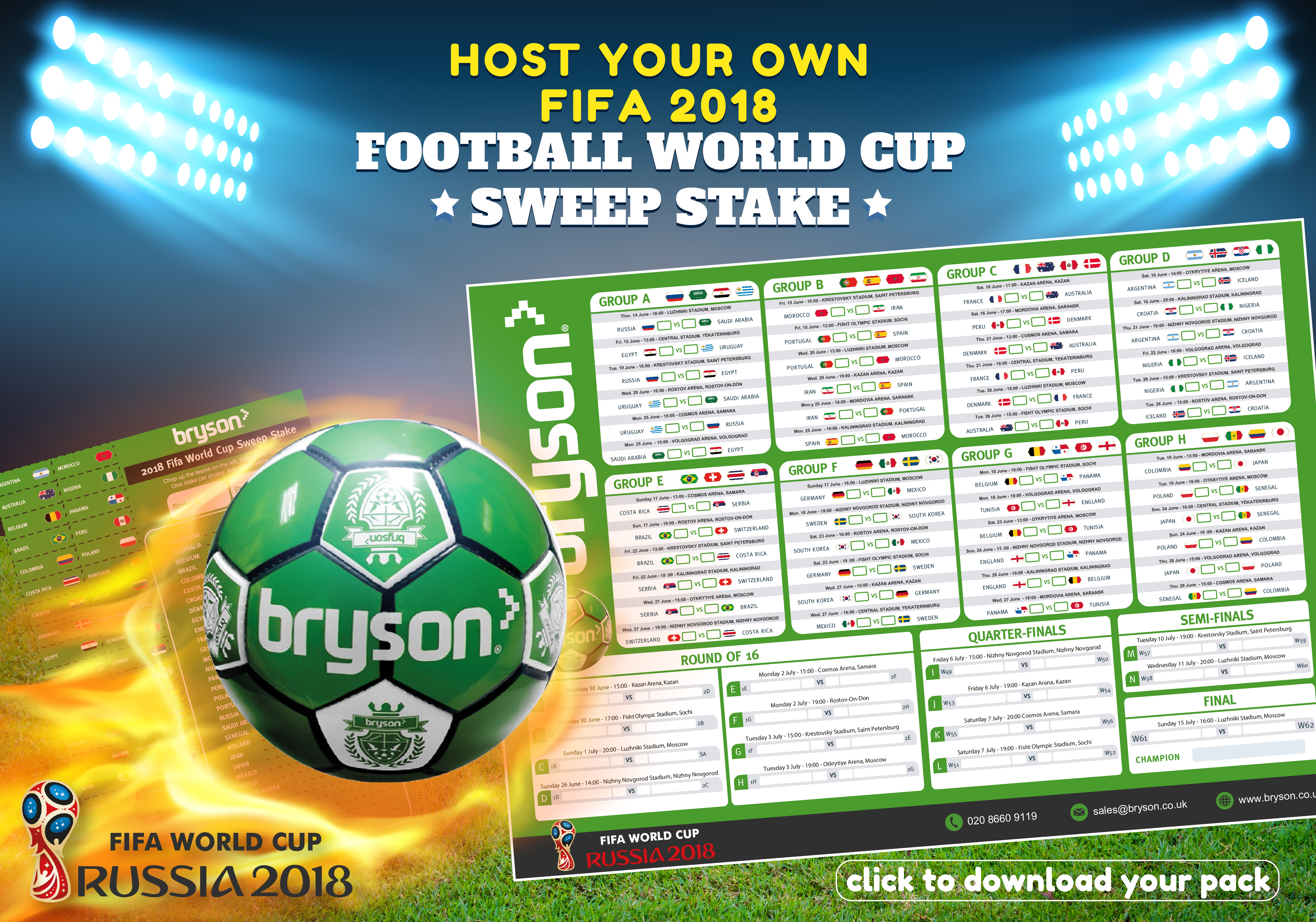 FIFA 2018 World Cup Kicks off this week!