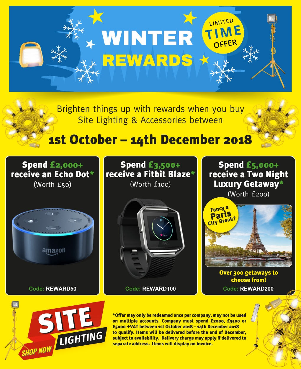 Site Lighting Winter Rewards!